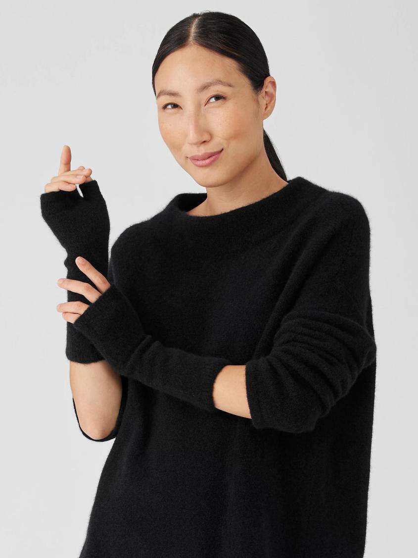 Eileen Fisher Accessories | Cashmere Silk Bliss Glovelettes Black - Women