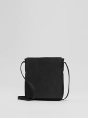 Eileen Fisher Accessories | Italian Suede Square Crossbody Bag Black - Women