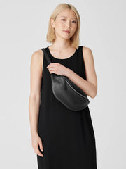 Eileen Fisher Accessories | Textured Italian Leather Belt Bag Black - Women