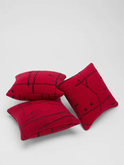 Eileen Fisher Accessories | Waste No More Felted Artisanal Pillow, 11" By 11" Red - Women