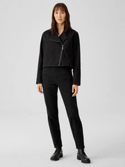 Eileen Fisher Denim | Organic Cotton Denim Notch Collar Jacket Black - Women