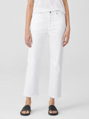 Eileen Fisher Denim | Organic Cotton Denim Straight Jean White - Women