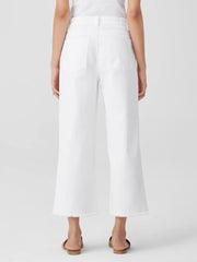 Eileen Fisher Denim | Organic Cotton Denim Wide-Leg Jean White - Women