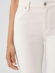 Eileen Fisher Denim | Undyed Organic Cotton Denim High-Waisted Jean Undyed Natural - Women