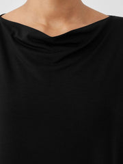 Eileen Fisher Dresses & Skirts | Fine Jersey Cowl Neck Dress Black - Women