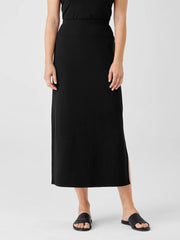 Eileen Fisher Dresses & Skirts | Stretch Jersey Knit Straight Skirt Black - Women