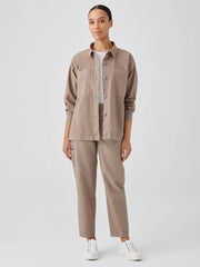 Eileen Fisher Jackets, Coats & Vests | Cotton Hemp Stretch Shirt Jacket Briar - Women