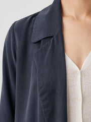 Eileen Fisher Jackets, Coats & Vests | Sandwashed Twill Trench Coat Ocean - Women