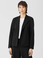 Eileen Fisher Jackets, Coats & Vests | Washable Flex Ponte High Collar Jacket Black - Women