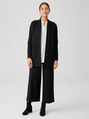 Eileen Fisher Jackets, Coats & Vests | Washable Flex Ponte High Collar Jacket Black - Women