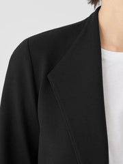 Eileen Fisher Jackets, Coats & Vests | Washable Flex Ponte High Collar Jacket Black - Women