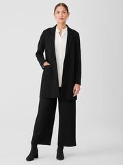 Eileen Fisher Jackets, Coats & Vests | Washable Flex Ponte Long Blazer Black - Women