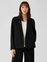 Eileen Fisher Jackets, Coats & Vests | Washable Flex Ponte Notch Collar Blazer Black - Women