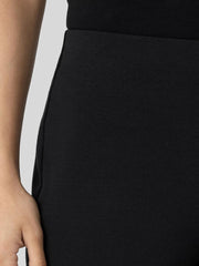 Eileen Fisher Pants, Shorts & Jumpsuits | Cotton Blend Ponte Pant With Slits Black - Women