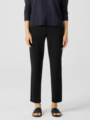 Eileen Fisher Pants, Shorts & Jumpsuits | Cotton Ponte Slim Pant Black - Women