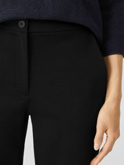Eileen Fisher Pants, Shorts & Jumpsuits | Cotton Ponte Slim Pant Black - Women