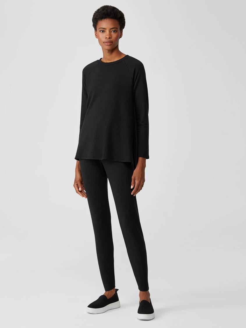 Eileen Fisher Pants, Shorts & Jumpsuits | Cozy Brushed Terry Hug High-Waisted Leggings Black - Women