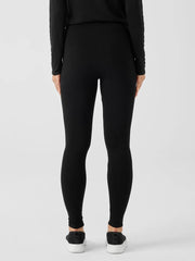 Eileen Fisher Pants, Shorts & Jumpsuits | Cozy Brushed Terry Hug Leggings Black - Women