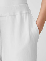 Eileen Fisher Pants, Shorts & Jumpsuits | Lightweight Organic Cotton Terry Straight Pant White - Women