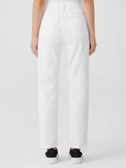 Eileen Fisher Pants, Shorts & Jumpsuits | Organic Cotton Denim Slim Jean White - Women