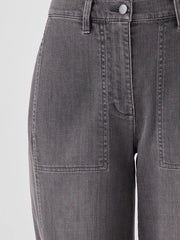 Eileen Fisher Pants, Shorts & Jumpsuits | Organic Cotton Stretch Lantern Jean Carbon - Women