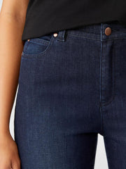 Eileen Fisher Pants, Shorts & Jumpsuits | Organic Cotton Stretch Straight Ankle Jean Utility Blue - Women