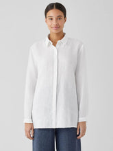 Eileen Fisher Pants, Shorts & Jumpsuits | Organic Handkerchief Linen Classic Collar Shirt White - Women