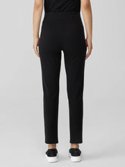 Eileen Fisher Pants, Shorts & Jumpsuits | Pima Cotton Stretch Jersey High-Waisted Pant Black - Women