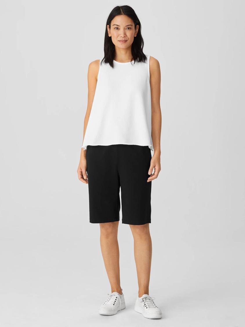 Eileen Fisher Pants, Shorts & Jumpsuits | Pima Cotton Stretch Jersey Shorts Black - Women