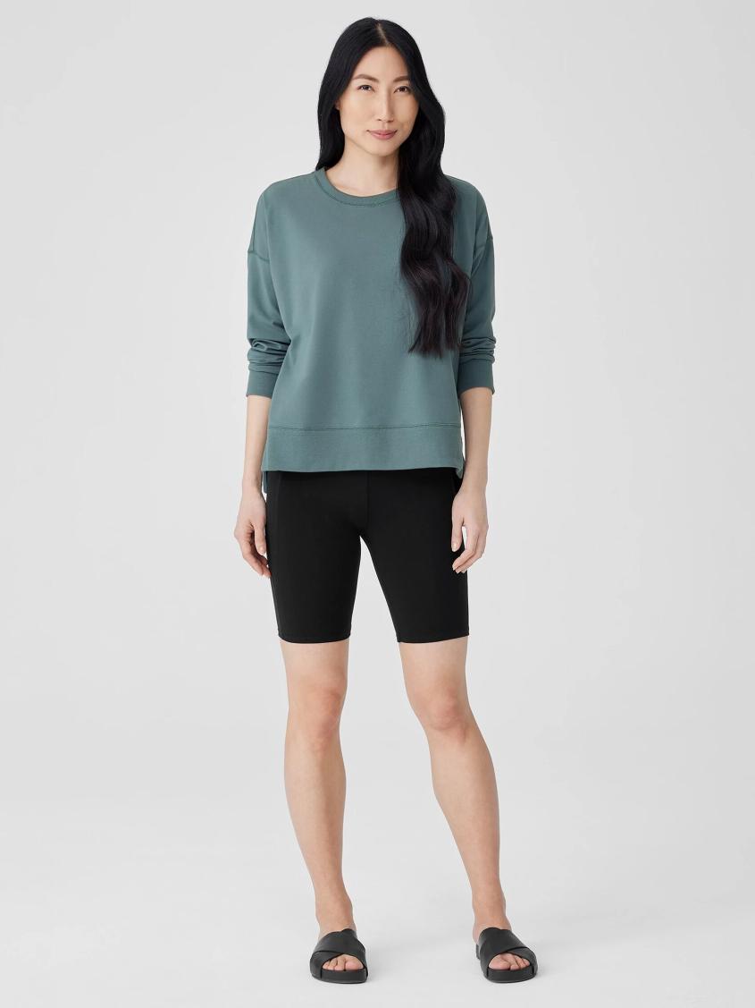 Eileen Fisher Pants, Shorts & Jumpsuits | Pima Cotton Stretch Jersey Shorts Black - Women