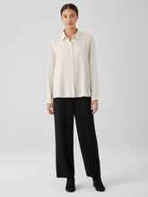 Eileen Fisher Pants, Shorts & Jumpsuits | Silk Georgette Crepe Straight Pant Black - Women