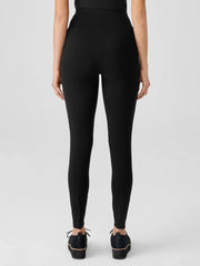 Eileen Fisher Pants, Shorts & Jumpsuits | Stretch Jersey Knit High-Waisted Leggings Black - Women