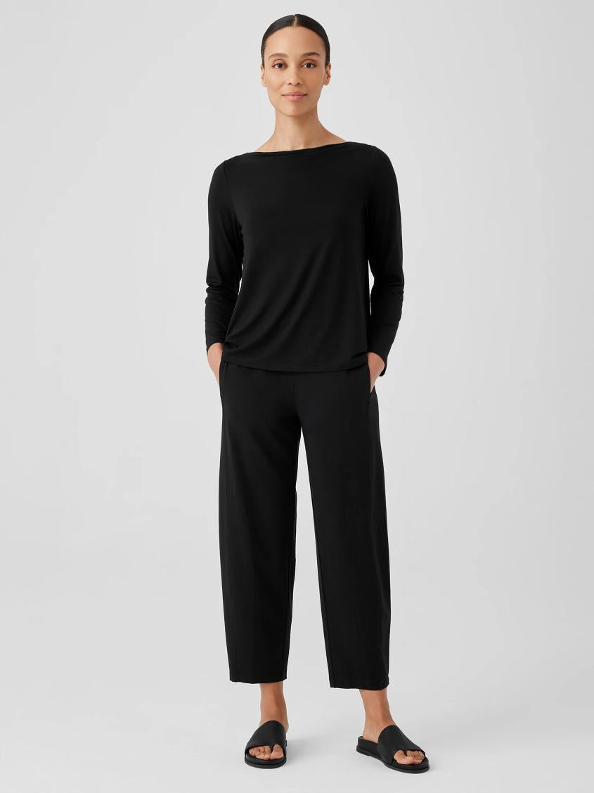 Eileen Fisher Pants, Shorts & Jumpsuits | Stretch Jersey Knit Lantern Pant Black - Women