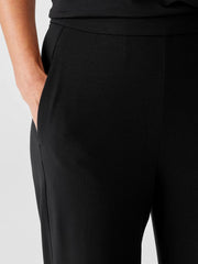 Eileen Fisher Pants, Shorts & Jumpsuits | Stretch Jersey Knit Slouchy Pant Black - Women