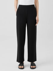 Eileen Fisher Pants, Shorts & Jumpsuits | Stretch Jersey Knit Straight Pant Black - Women