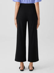 Eileen Fisher Pants, Shorts & Jumpsuits | Stretch Jersey Knit Wide-Leg Pant Black - Women