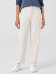 Eileen Fisher Pants, Shorts & Jumpsuits | Undyed Organic Cotton Denim Lantern Jean Undyed Natural - Women