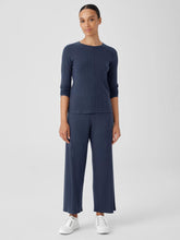 Eileen Fisher Pants, Shorts & Jumpsuits | Variegated Rib Knit Wide-Leg Pant Ocean - Women