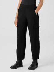 Eileen Fisher Pants, Shorts & Jumpsuits | Washable Flex Ponte Cargo Lantern Pant Black - Women