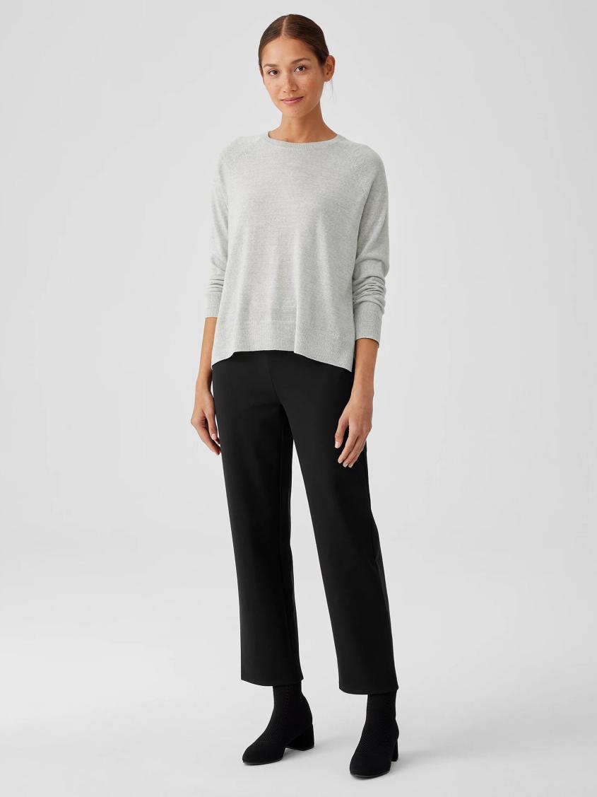 Eileen Fisher Pants, Shorts & Jumpsuits | Washable Flex Ponte Straight Pant Black - Women