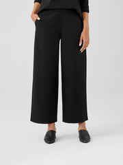 Eileen Fisher Pants, Shorts & Jumpsuits | Washable Flex Ponte Wide-Leg Pant Black - Women