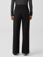 Eileen Fisher Pants, Shorts & Jumpsuits | Washable Flex Ponte Wide-Leg Pant Black - Women