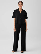 Eileen Fisher Pants, Shorts & Jumpsuits | Washable Stretch Crepe High-Waisted Wide Pant Black - Women