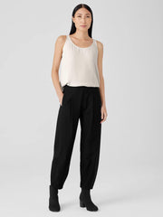 Eileen Fisher Pants, Shorts & Jumpsuits | Washable Stretch Crepe Pleated Lantern Pant Black - Women