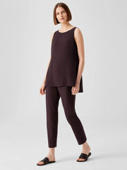 Eileen Fisher Pants, Shorts & Jumpsuits | Washable Stretch Crepe Slim Ankle Pant Cassis - Women