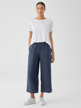 Eileen Fisher Pants, Shorts & Jumpsuits | Washed Organic Linen Délavé Wide-Leg Pant Dusk - Women