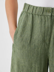 Eileen Fisher Pants, Shorts & Jumpsuits | Washed Organic Linen Délavé Wide Trouser Pant Coriander - Women