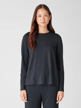 Eileen Fisher Petite | Fine Jersey Crew Neck Top Graphite - Women
