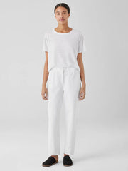Eileen Fisher Petite | Organic Linen Jersey Crew Neck Tee White - Women