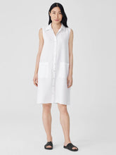 Eileen Fisher Petite | Organic Linen Sleeveless Dress White - Women